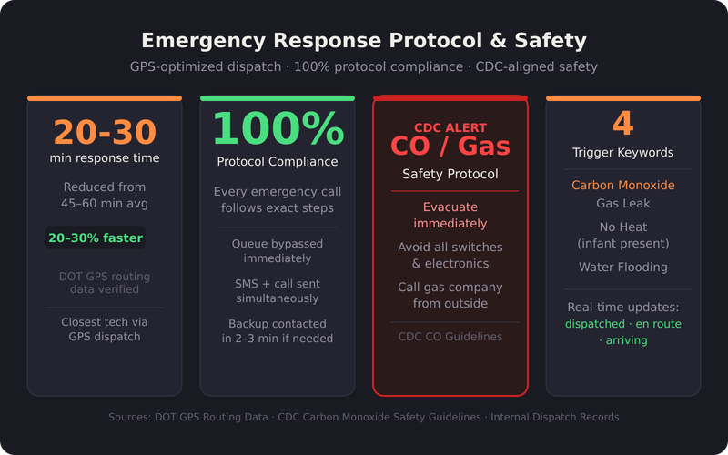 AI Voice Agents workflow diagram showing call routing and emergency response