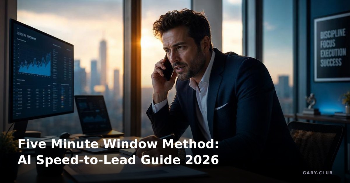Five Minute Window Method: AI Speed-to-Lead Guide 2026 | Gary Club