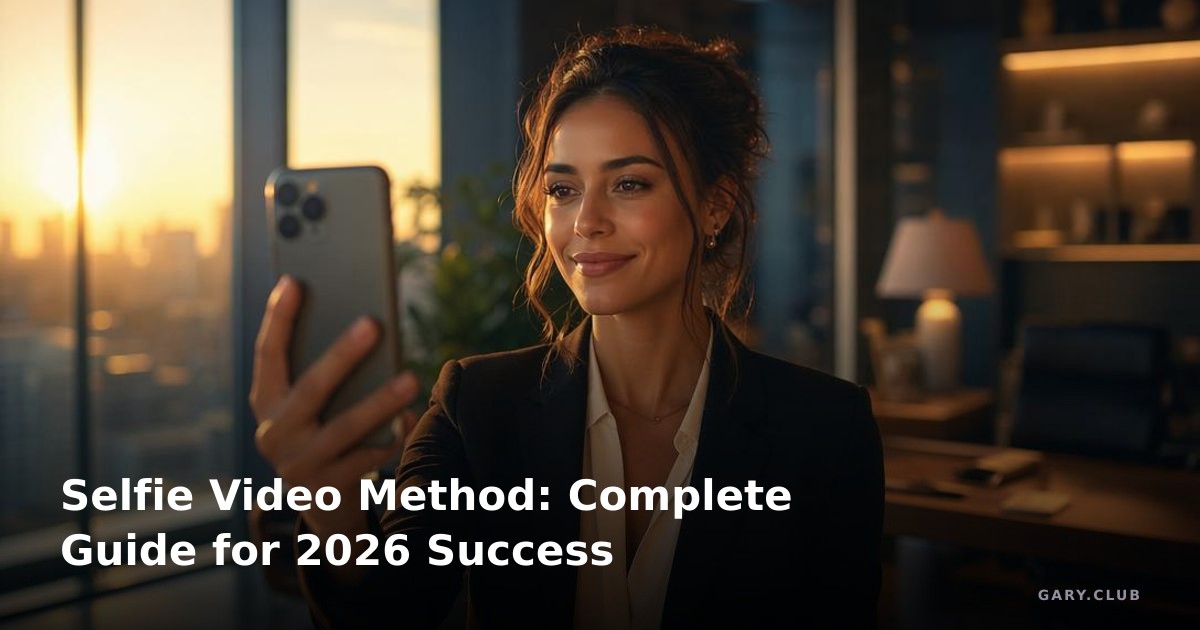Methode Video Selfie Video Method: Complete 2026 Guide for Business Success | Gary Club